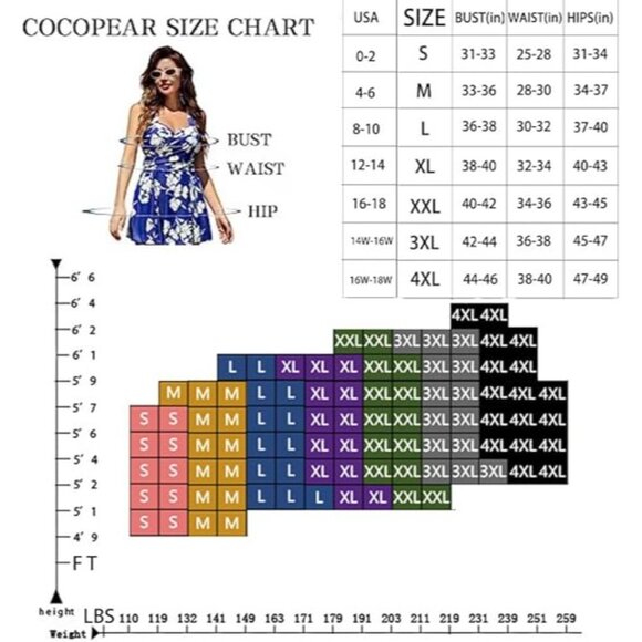 Cocopear Off-Shoulder Flounce Swimdress Black One-Piece Swimsuit Size Medium - Picture 10 of 10